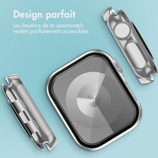 imoshion Coque rigide brillante à couverture complète pour Apple Watch Series 1 / 2 / 3 - 42 mm - Argent