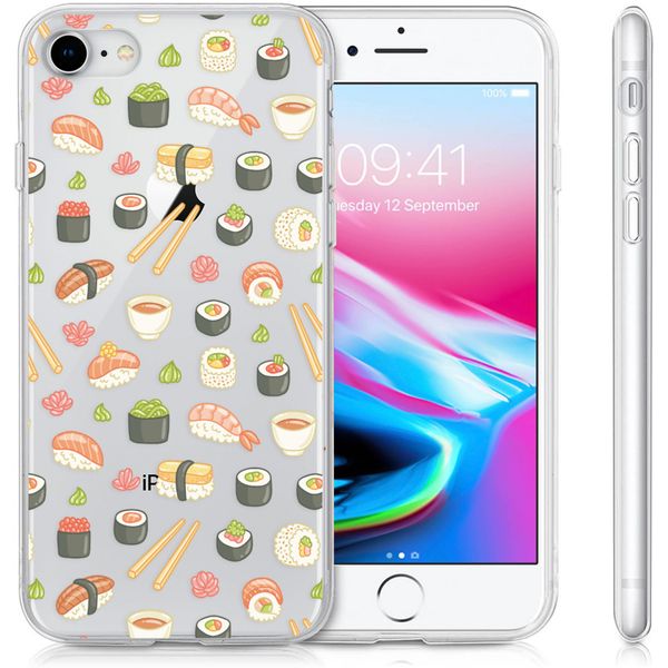 imoshion Coque Design iPhone SE (2022 / 2020) / 8 /7 - Allover Sushi