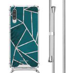 imoshion Coque Design avec cordon Samsung Galaxy A50 - Petrol Green Graphic