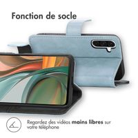 imoshion Étui de téléphone portefeuille Luxe Samsung Galaxy A36 - Bleu clair