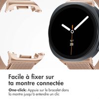 imoshion Bracelet magnétique milanais Samsung Galaxy Watch 8 (40/44mm) / Classic (46mm) - Rose Doré