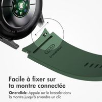 imoshion Bracelet en silicone Samsung Galaxy Watch 4 / 5 / 6 / 7 (20 mm) - Vert foncé