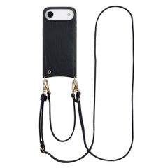 Selencia Coque de télephone Nova avec cordon et porte-cartes Apple iPhone Air - Noir