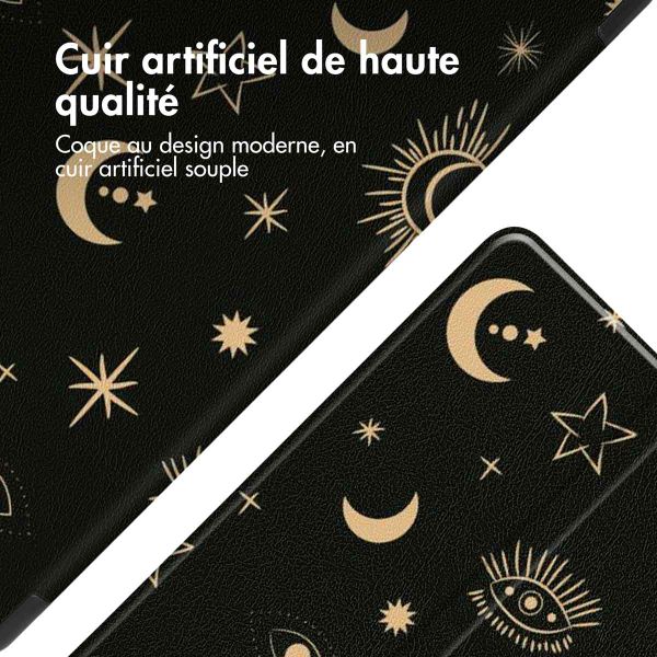 imoshion Coque tablette Design Trifold iPad 9 (2021) 10.2 pouces / iPad 8 (2020) 10.2 pouces / iPad 7 (2019) 10.2 pouces - Stars Sky