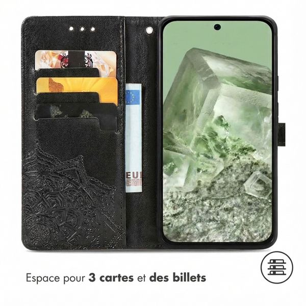 imoshion Etui de télephone Mandala Google Pixel 8a - Noir