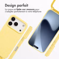 imoshion Coque en silicone avec cordon Apple iPhone 17 Pro - Jaune