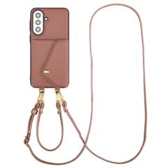 Selencia Coque de télephone Sera avec cordon et porte-cartes enveloppe Samsung Galaxy A57 (5G) - Old Pink