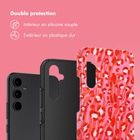 Selencia Coque arrière Vivid Tough Samsung Galaxy A34 - Wild Spots Lipstick