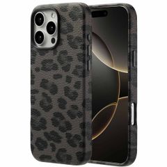 Selencia Coque Sabi imprimé panthère avec MagSafe Apple iPhone 16 Pro Max - Midnight Black