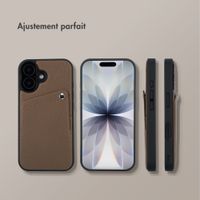 Selencia Coque Riva avec porte-cartes Apple iPhone 17 - Mocha Brown