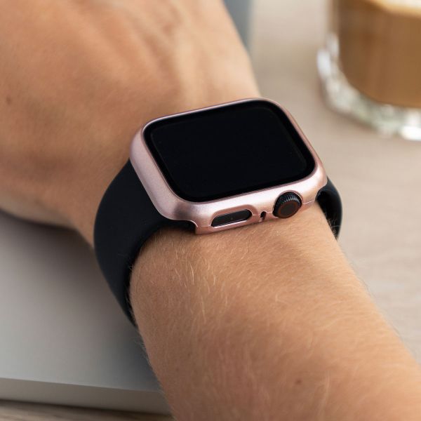 imoshion Coque rigide à couverture complète Apple Watch 4 / 5 / 6 / SE - 44 mm - Rose Doré