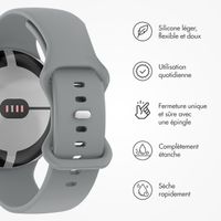 imoshion Bracelet en silicone Google Pixel Watch 3 - 45 mm - Taille S - Gris