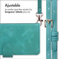 imoshion Etui de téléphone portefeuille avec cordon Samsung Galaxy A34 (5G) - Turquoise