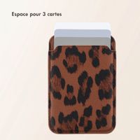 Selencia Porte-cartes Sabi avec MagSafe - Mocha Brown