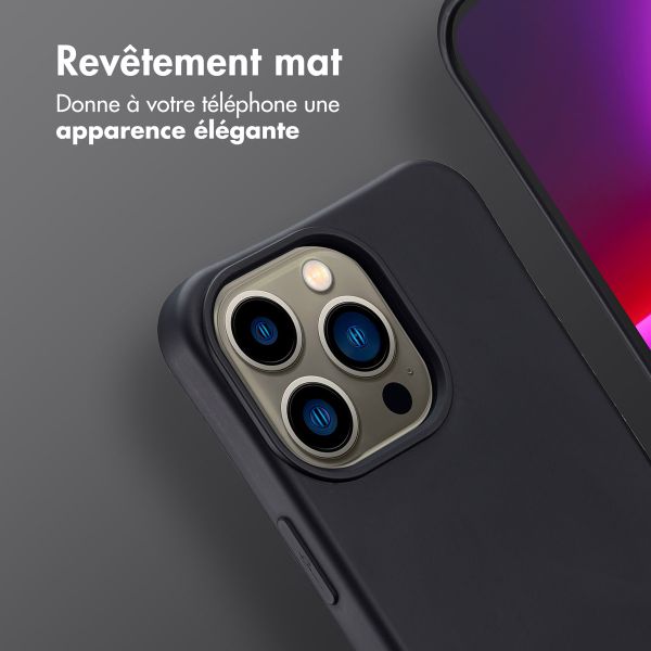 imoshion Coque arrière Color avec cordon amovible et MagSafe Apple iPhone 13 Pro - Noir