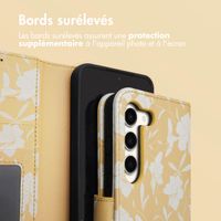 imoshion Étui de télephone portefeuille Design Samsung Galaxy S23 - Yellow Flowers