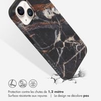 Selencia Aurora Coque Fashion iPhone 14 - ﻿Coque durable - 100 % recyclée - Marbre Noir