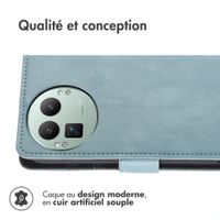 imoshion Étui de télephone portefeuille de luxe Realme GT 8 Pro - Bleu clair