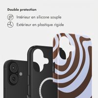 Selencia Coque arrière Vivid avec MagSafe Apple iPhone 16 - Dream Swirl Chocolate