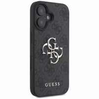 Guess Coque 4G Metal Logo Backcover Apple iPhone 16 - Noir
