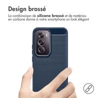 imoshion Coque Brushed Oppo Reno 12 - Bleu foncé