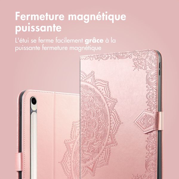 imoshion Coque tablette Samsung Galaxy Tab S9 11.0 pouces / S10 Lite / S10 FE / S9 FE 10.9 pouces - Rose Gold