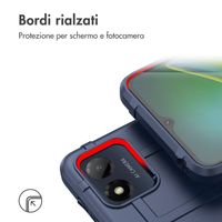 imoshion Coque Rugged Shield Motorola Moto E13 - Bleu foncé