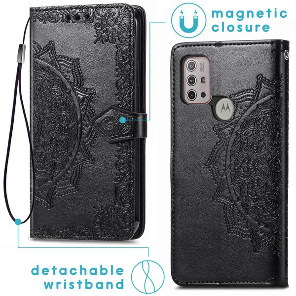 imoshion Etui de télephone Mandala Motorola Moto G30 / G20 / G10 (Power) - Noir
