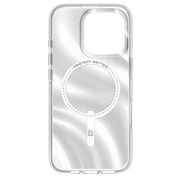 ZAGG Coque Milan Snap avec MagSafe iPhone 16 Pro - Swirl Glitter