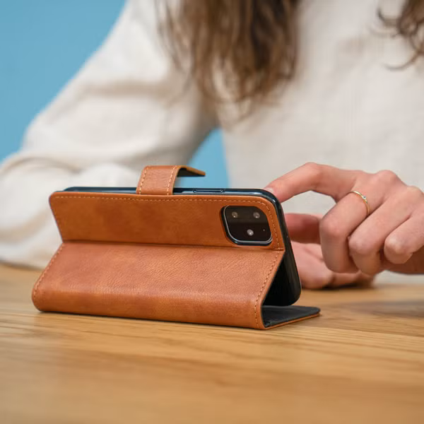 imoshion Étui de télephone portefeuille de luxe Samsung Galaxy Note 10 Plus - Marron