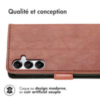 imoshion Étui de télephone portefeuille Samsung Galaxy A15 (5G/4G) - Marron