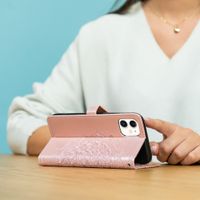 imoshion Etui de téléphone portefeuille Mandala Oppo Reno4 5G - Rose Dorée