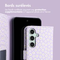 imoshion Étui de télephone portefeuille Design Samsung Galaxy S25 - White Daisy