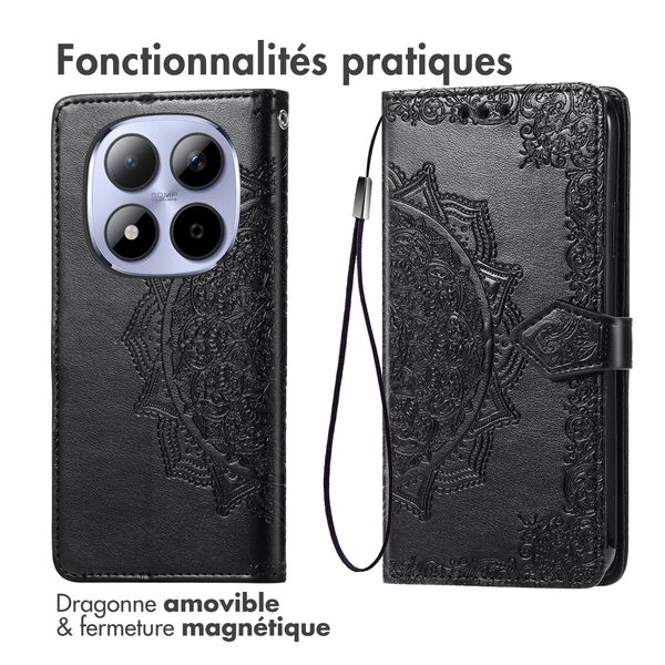 imoshion Etui de télephone Mandala Xiaomi Redmi Note 15 Pro Plus (5G) - Noir