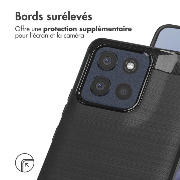 imoshion Coque Brushed Motorola Moto G86 - Noir