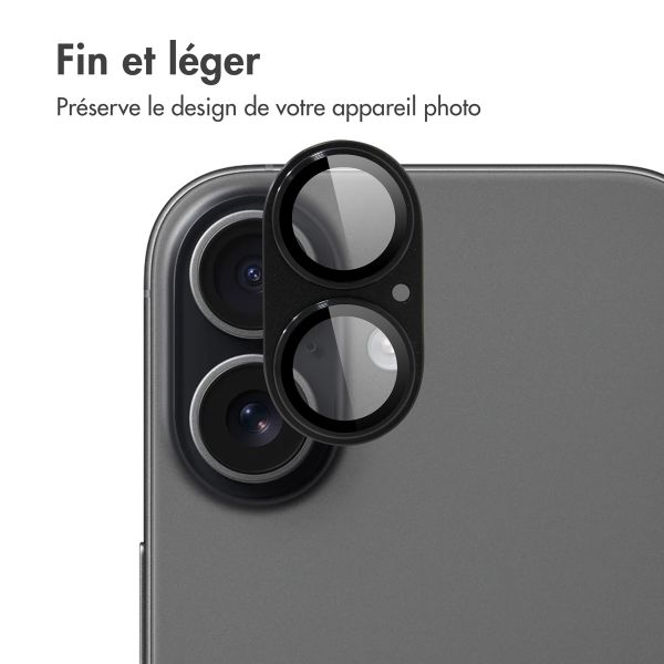 imoshion Protection Caméra en verre trempé 2 Pack Apple Apple iPhone 17 - Noir