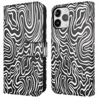 imoshion ﻿Étui de téléphone portefeuille Design iPhone 12 (Pro) - Black And White