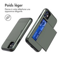 imoshion Coque arrière avec porte-cartes Apple iPhone 11 - Vert foncé