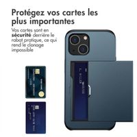 imoshion Coque arrière avec porte-cartes Apple iPhone 13 - Bleu foncé