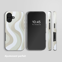 Selencia Coque arrière Vivid avec MagSafe Apple iPhone 17 - Desert Waves Beige