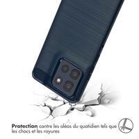 imoshion Coque Brushed Motorola Moto G86 - Bleu foncé