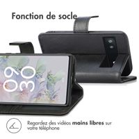 imoshion Étui de téléphone portefeuille Luxe Google Pixel 6a - Noir