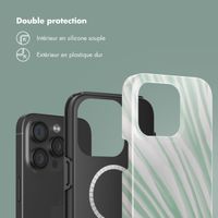 Selencia Coque arrière Vivid Tough avec MagSafe iPhone 15 Pro - Nature Grayed Jade