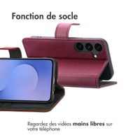 imoshion Étui de télephone portefeuille Samsung Galaxy S25 FE - Bordeaux