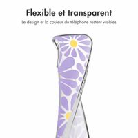 imoshion Coque design pour iPhone 13 - Tropical Violet Flowers Connect