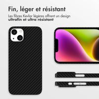 Accezz Coque Kevlar® MagSafe Apple iPhone 14 - Noir