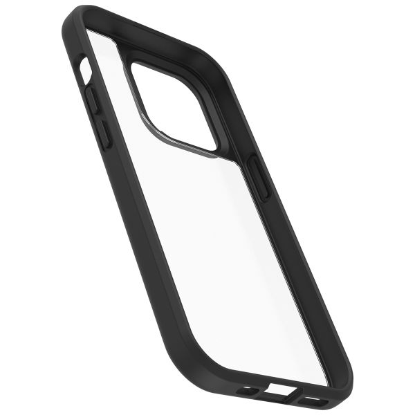 OtterBox Coque arrière React iPhone 14 Pro - Transparent / Noir