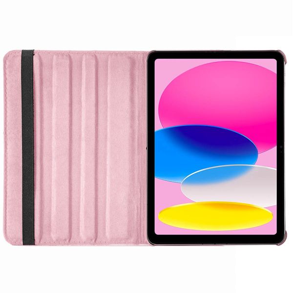 imoshion Coque tablette rotatif à 360° iPad 10 (2022) 10.9 pouces - Rose