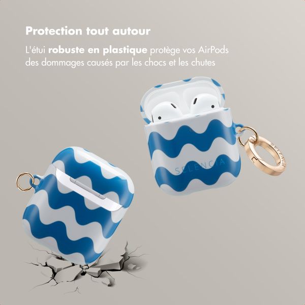 Selencia Coque Vivid Apple AirPods 1 / 2 - Wave Vibes Classic Blue