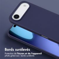 Selencia Coque silicone avec cordon amovible Apple iPhone Air - Bleu foncé